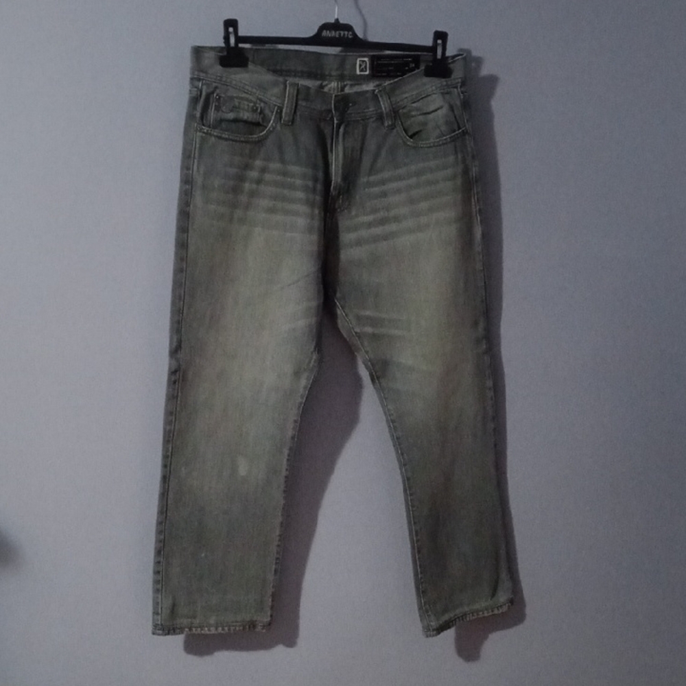 Marc Ecko Men's Relaxed Fit Gray Jeans